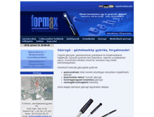 Tablet Screenshot of formaxkft.com
